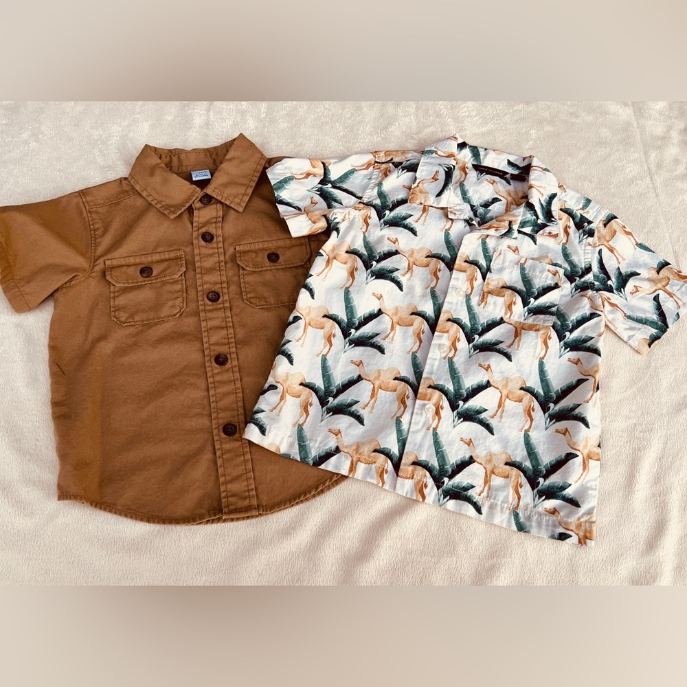 JANIE and JACK | OLD NAVY Short Sleeve Shirt & 2-Piece Swim Set | 2T | Preowned - Picture 4 of 10